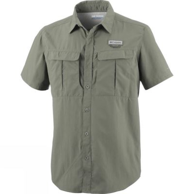 Camisa Columbia Cascades Explorer Manga Corta Hombre Verde Oliva - Chile TNO086752